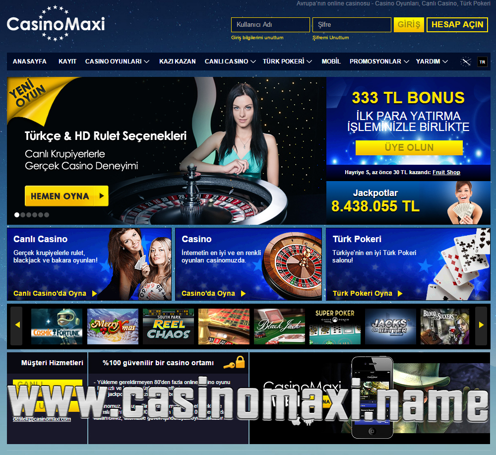 Casino Maxi Yeni Adresi casinomaxi10.com