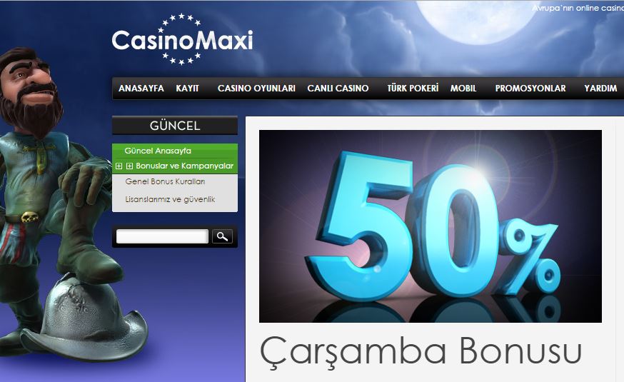 CasinoMaxi Çarşamba Bonusu