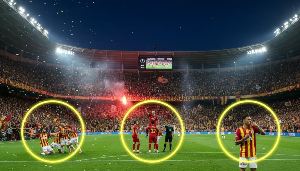 Galatasaray, Fenerbahçe’yi Farklı Bir Skorla Geçerek Şampiyonluk Yolunda İleri Adım Attı